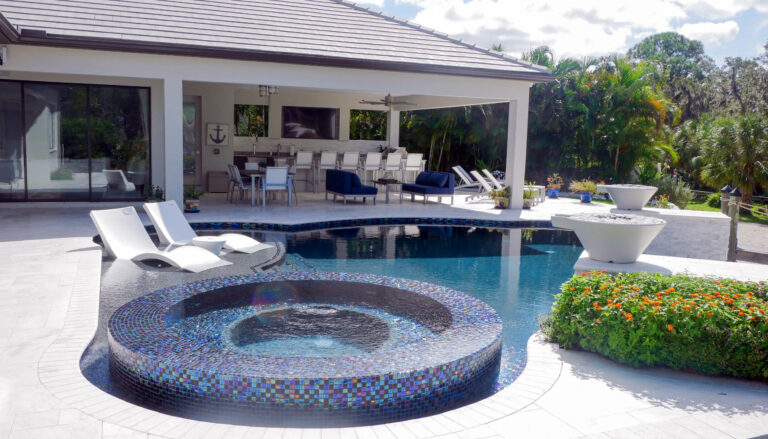 Landis Pools custom swimming pool, project 6
