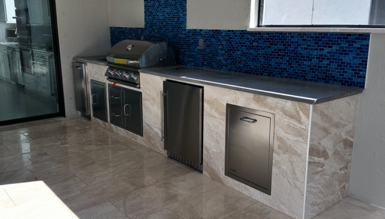 Landis Pools outdoor kitchen, project 6