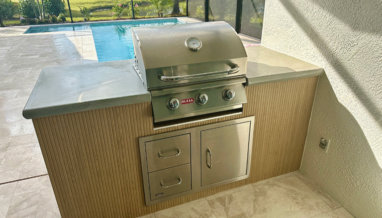 Landis Pools outdoor kitchen, project 4